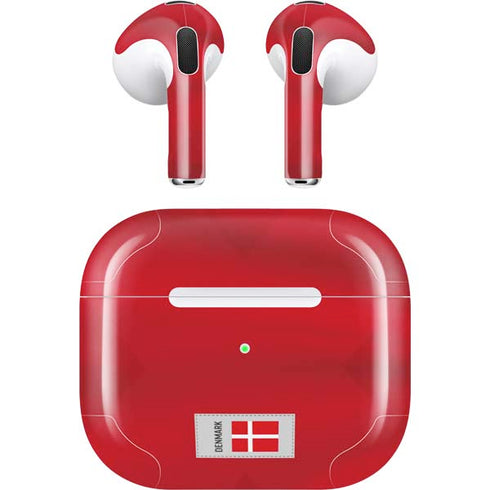 Denmark Soccer Flag Apple AirPods (3rd Gen 2021) Skin